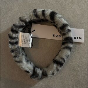 Eugenia Kim White Leopard Dora Faux Fur Headband One Size